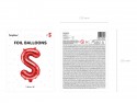 Ballon en mylar Lettre ''S'' - 35cm - rouge