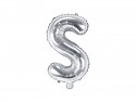 Ballon mylar lettre ''S'' - 35cm - argent