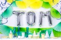 Ballon mylar lettre ''T'' - 35cm - argent