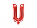 Ballon en mylar Lettre ''U'' - 35cm - rouge