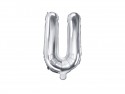 Ballon mylar lettre ''U'' - 35cm - argent