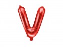 Ballon en mylar Lettre ''V'' - 35cm - rouge