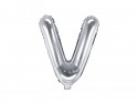 Ballon mylar lettre ''V'' - 35cm - argent