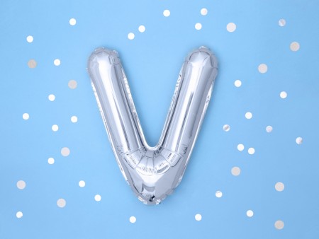 Ballon mylar lettre ''V'' -...