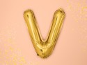 Ballon mylar lettre ''V'' - 35cm - or