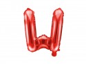 Ballon en mylar Lettre ''W'' - 35cm - rouge