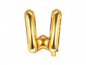 Ballon mylar lettre ''W'' - 35cm - or
