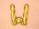 Ballon mylar lettre ''W'' - 35cm - or