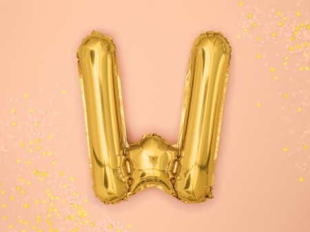 Ballon mylar lettre ''W'' -...