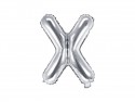 Ballon mylar lettre ''X'' - 35cm - argent