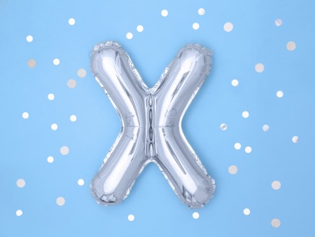 Ballon mylar lettre ''X'' -...