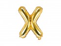 Ballon mylar lettre ''X'' - 35cm - or