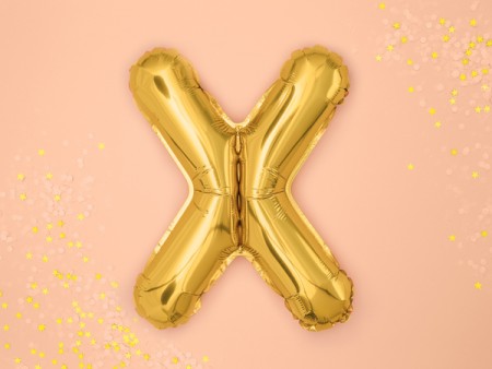 Ballon mylar lettre ''X'' -...