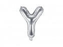 Ballon mylar lettre ''Y'' - 35cm - argent
