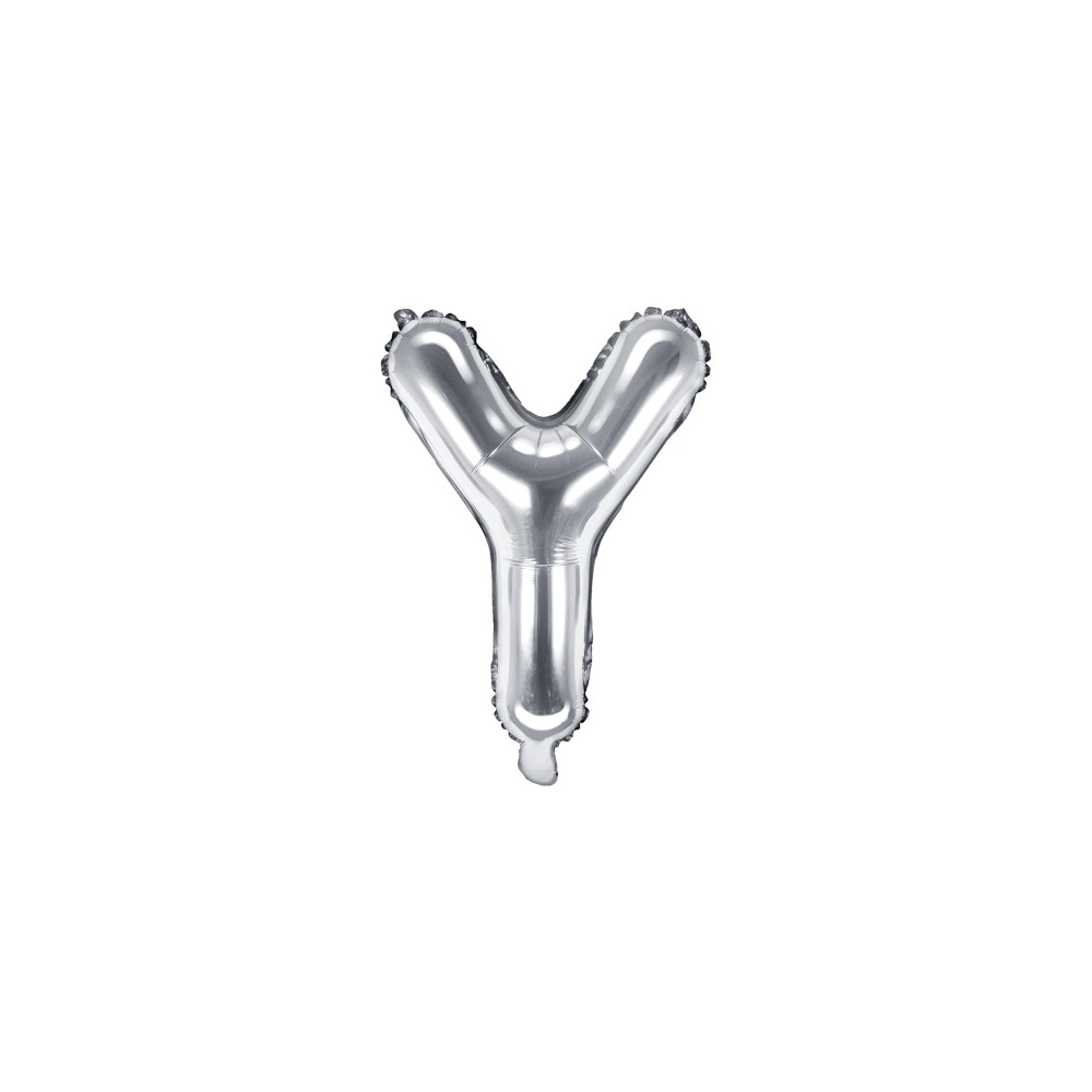 Ballon mylar lettre ''Y'' - 35cm - argent