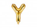 Ballon mylar lettre ''Y'' - 35cm - or