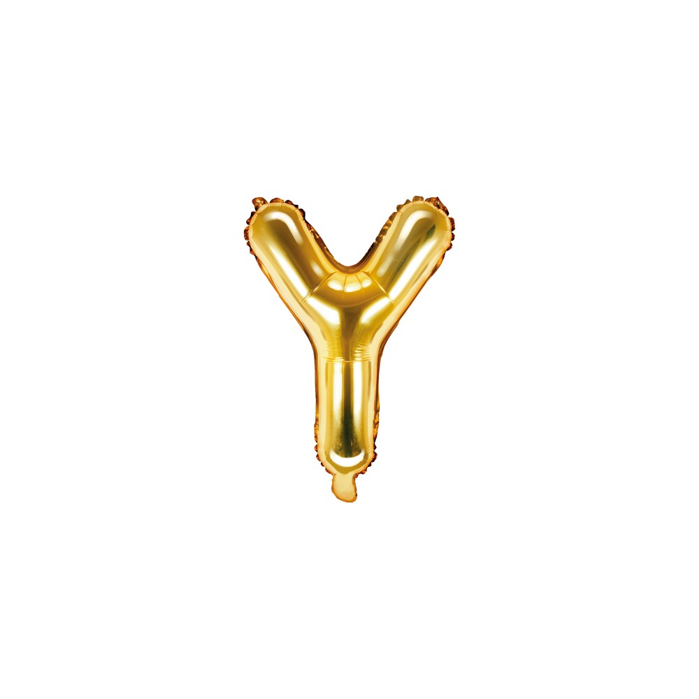 Ballon mylar lettre ''Y'' - 35cm - or