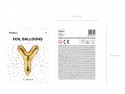 Ballon mylar lettre ''Y'' - 35cm - or