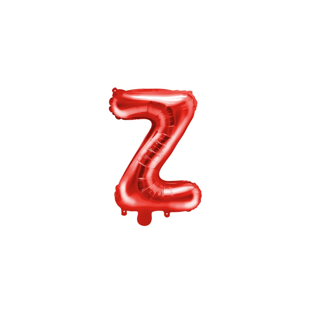 Ballon en mylar Lettre ''Z'' - 35cm - rouge