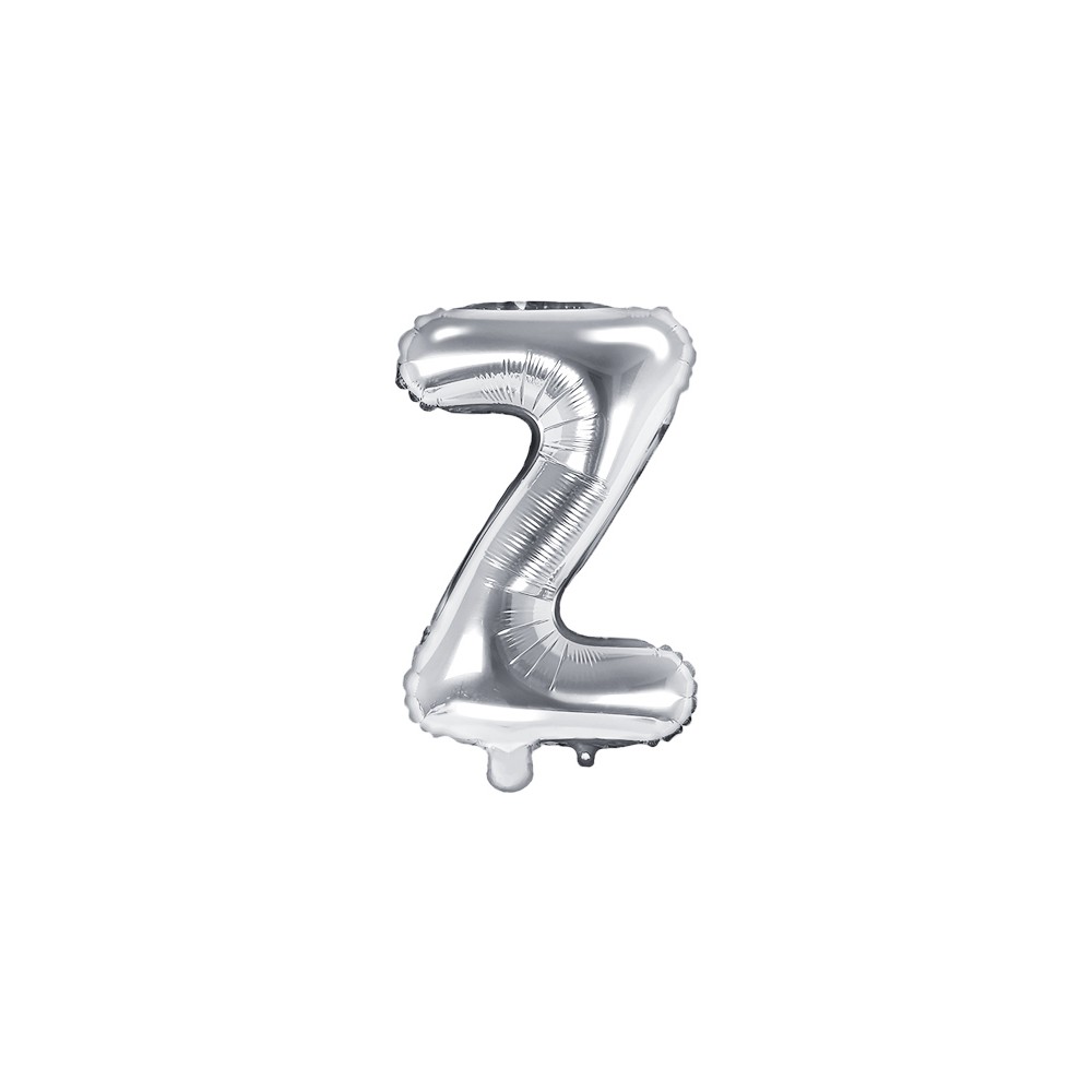 Ballon mylar lettre ''Z'' - 35cm - argent