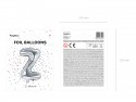 Ballon mylar lettre ''Z'' - 35cm - argent