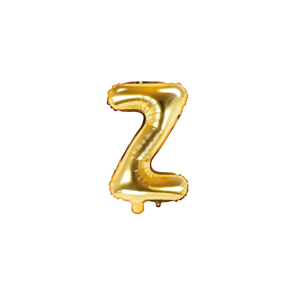 Ballon mylar lettre ''Z'' - 35cm - or