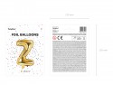 Ballon mylar lettre ''Z'' - 35cm - or