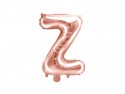 Ballon mylar Lettre ''Z'' - 35cm - or rose