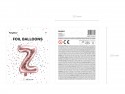 Ballon mylar Lettre ''Z'' - 35cm - or rose