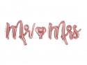 Ballon mylar M. et Mme - or rose