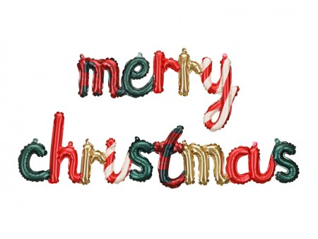Ballon mylar Merry Christmas