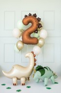Ballon mylar Chiffre ''2'' Dinosaure - 92 cm