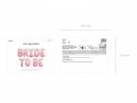 Ballon en mylar Bride to be - 45 cm - rose