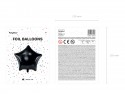 Ballon mylar Star - 48cm - noir