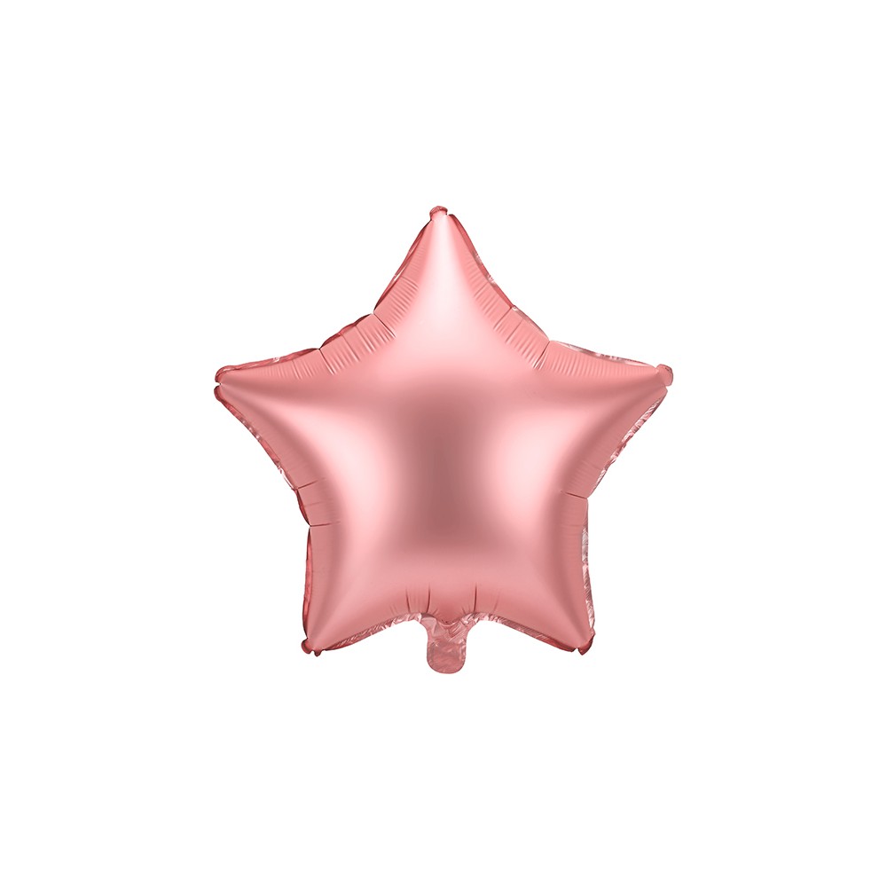Ballon en mylar Etoile - 48cm - or rose