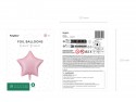 Ballon mylar Etoile - 48cm - rose