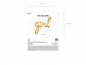 Ballon en mylar Fille - or