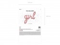 Ballon en mylar Girl - rose or