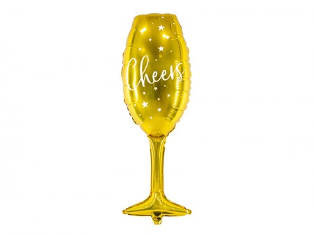 Ballon en mylar Verre - or