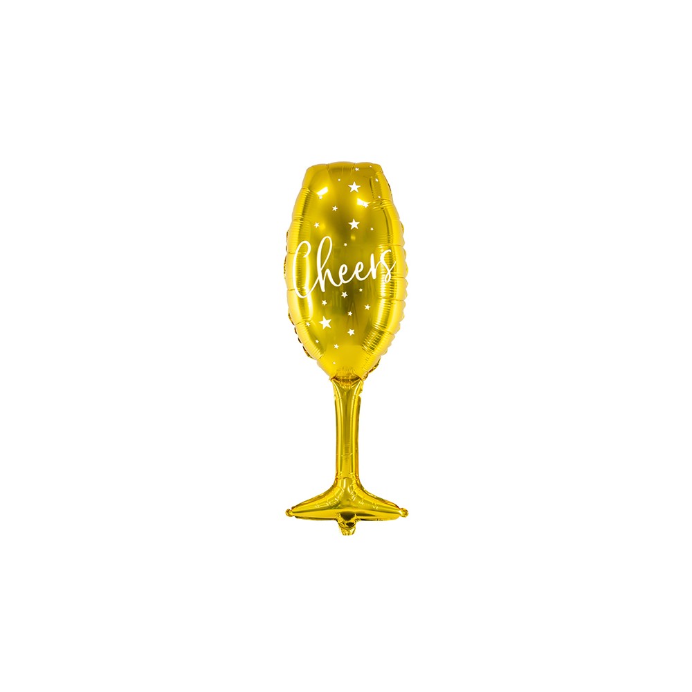 Ballon en mylar Verre - or