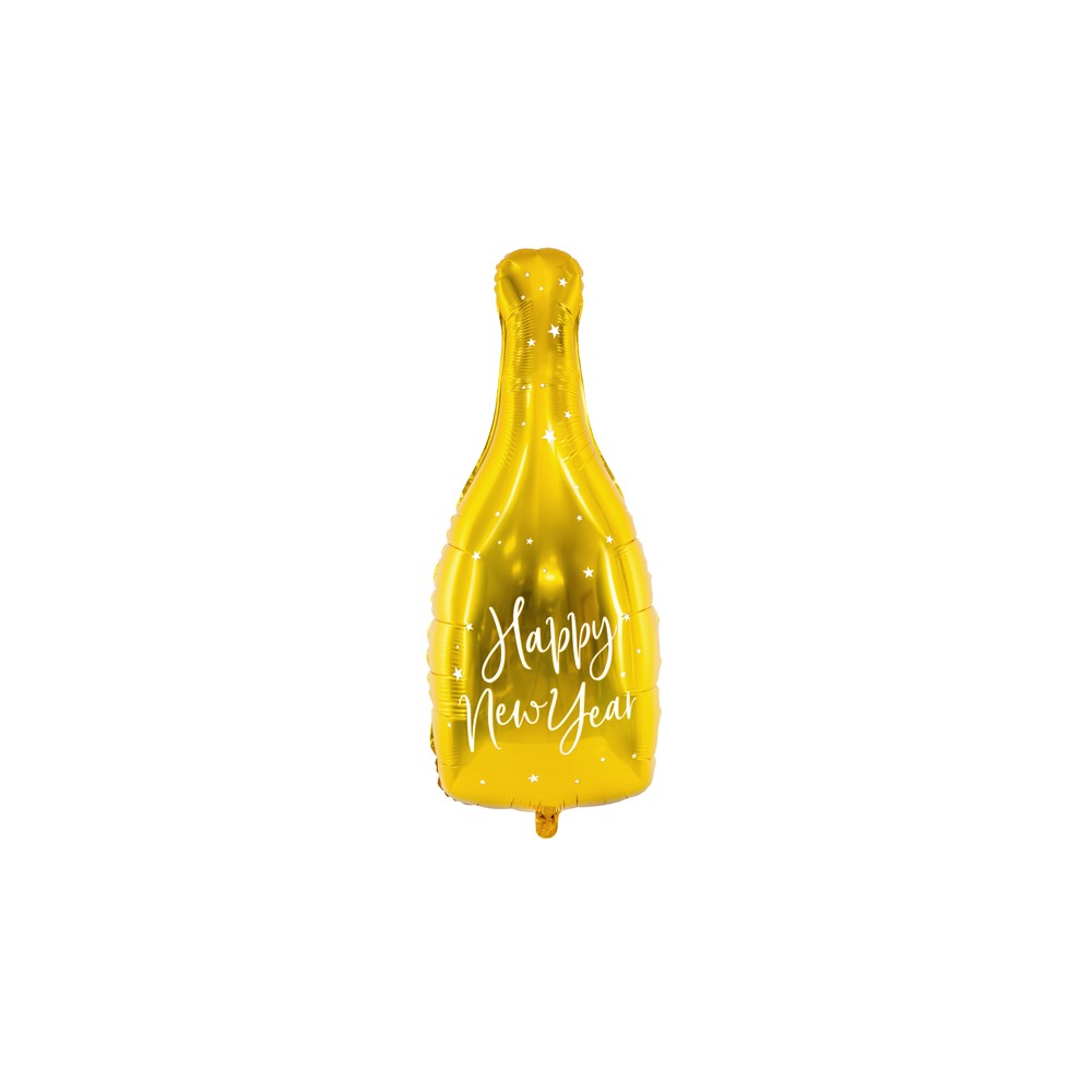 Ballon en mylar Bouteille - Bonne année - or