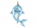 Ballon mylar "narval" - 87 cm