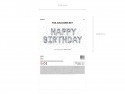 Ballon mylar Happy Birthday - argent