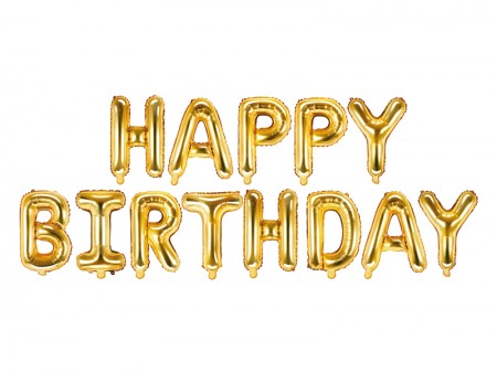 Ballon mylar Happy Birthday...