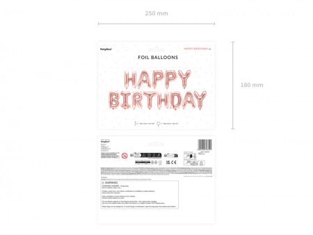 Ballon mylar Happy Birthday...