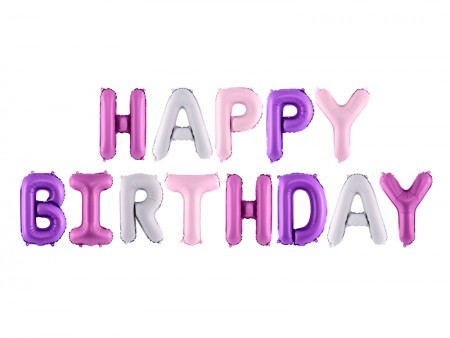 Ballon en mylar Happy Birthday