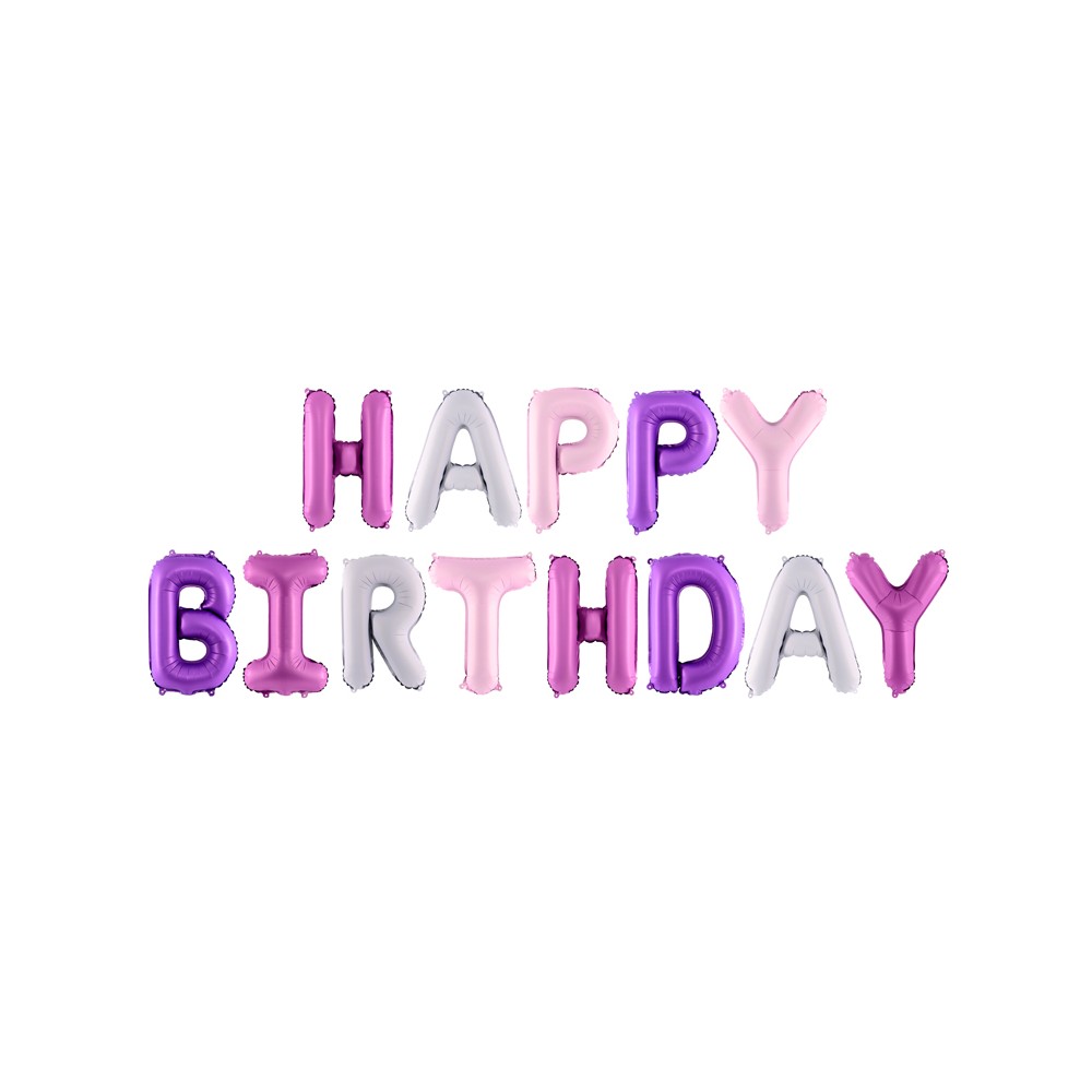 Ballon en mylar Happy Birthday