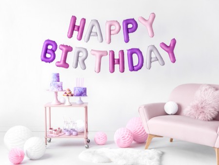 Ballon en mylar Happy Birthday