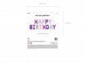 Ballon en mylar Happy Birthday