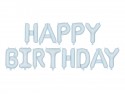 Ballon mylar Happy Birthday - 340x35cm - bleu
